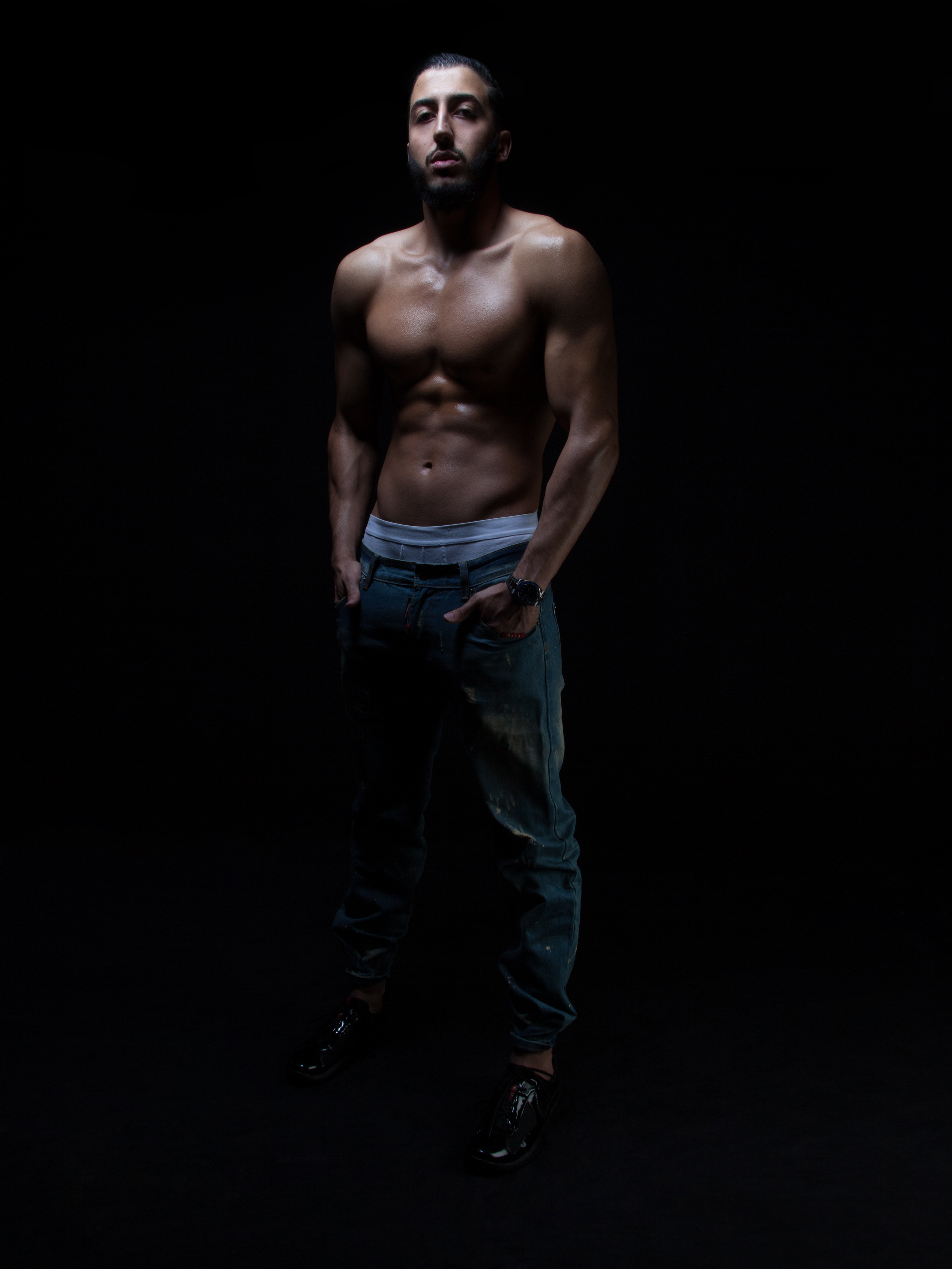 male photoshoot dueller by cameo London photography studio model portfolio